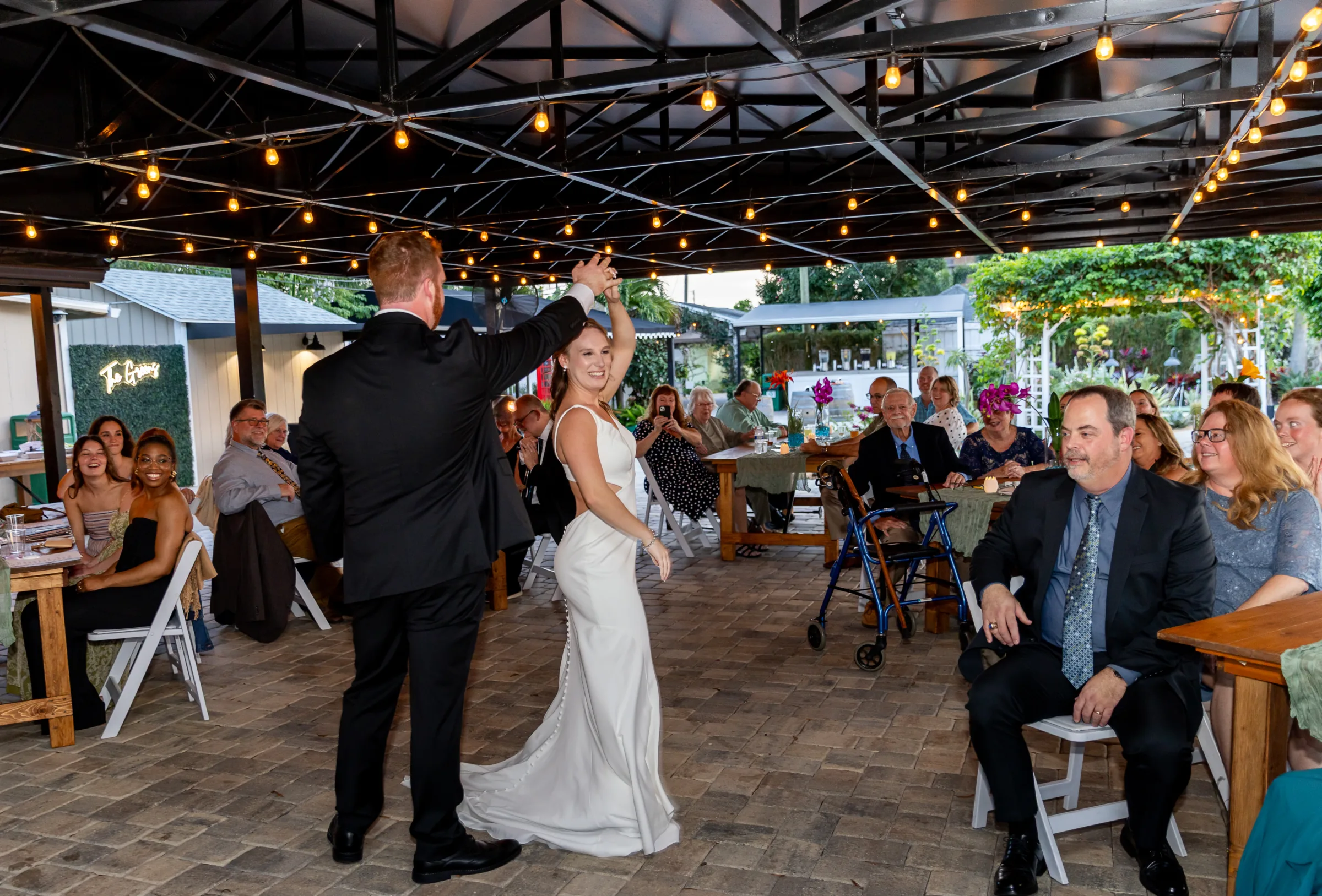 Indoor Outdoor Wedding Reception at Celebration Gardens Orlando 1426