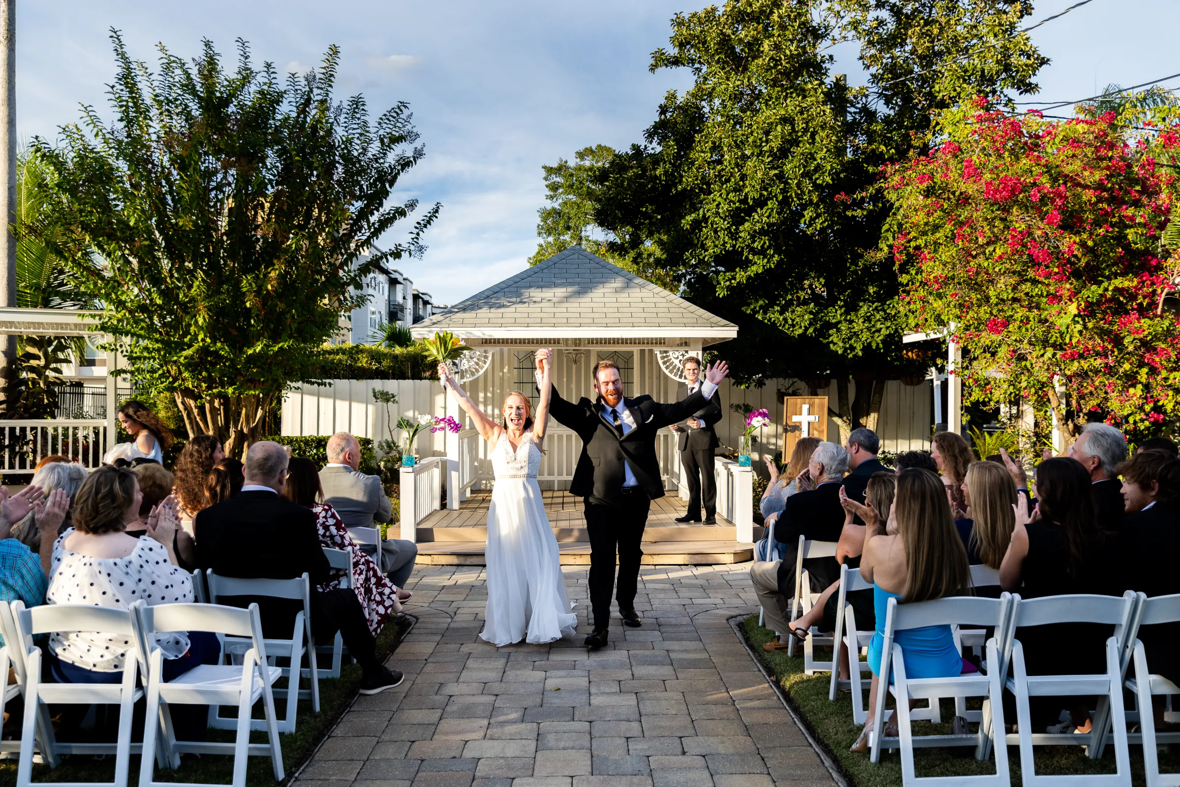 Outdoor Botanical Garden Wedding Ceremony at Celebration Gardens Orlando 1135