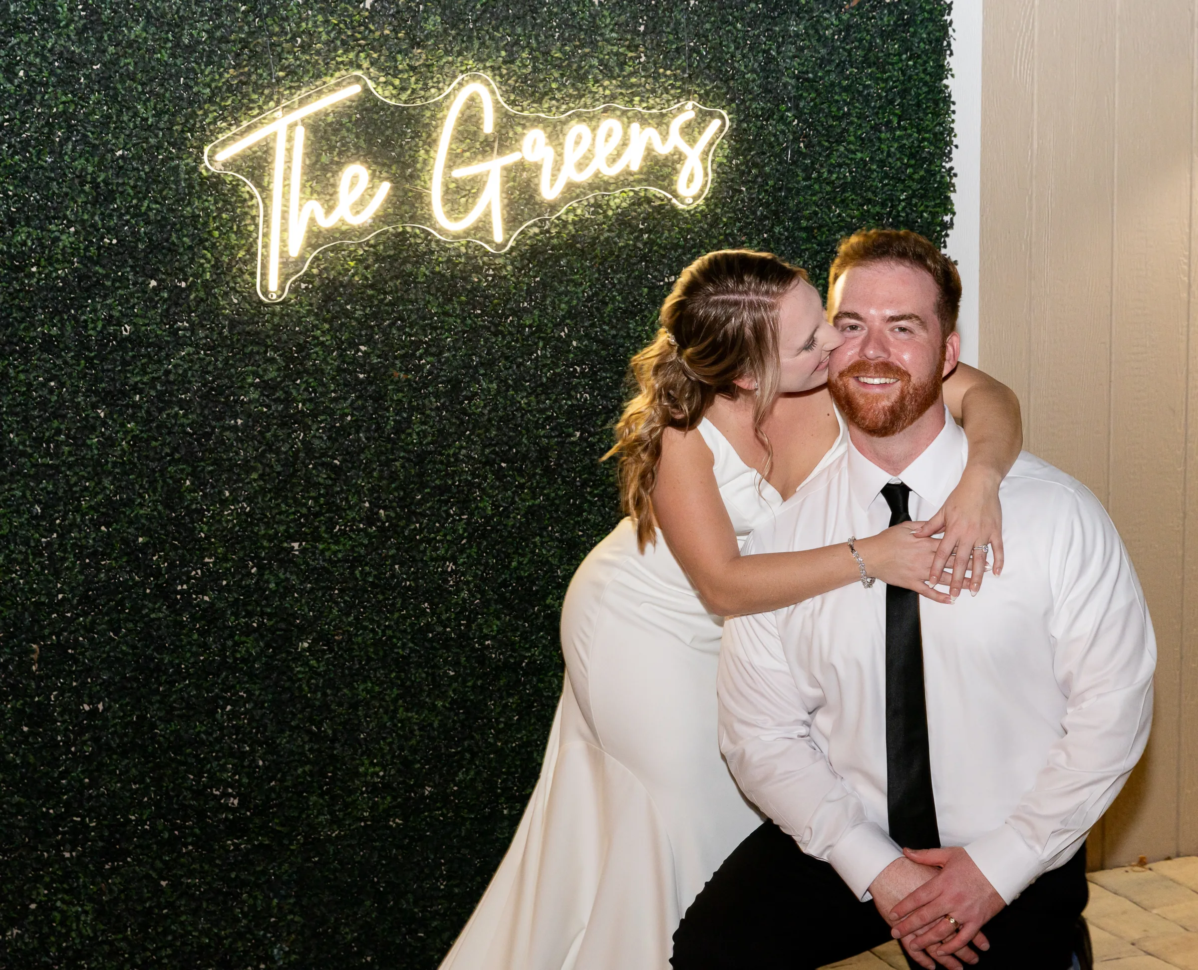 Wedding Photo Booth with Neon Sign at Celebration Gardens Orlando 1616