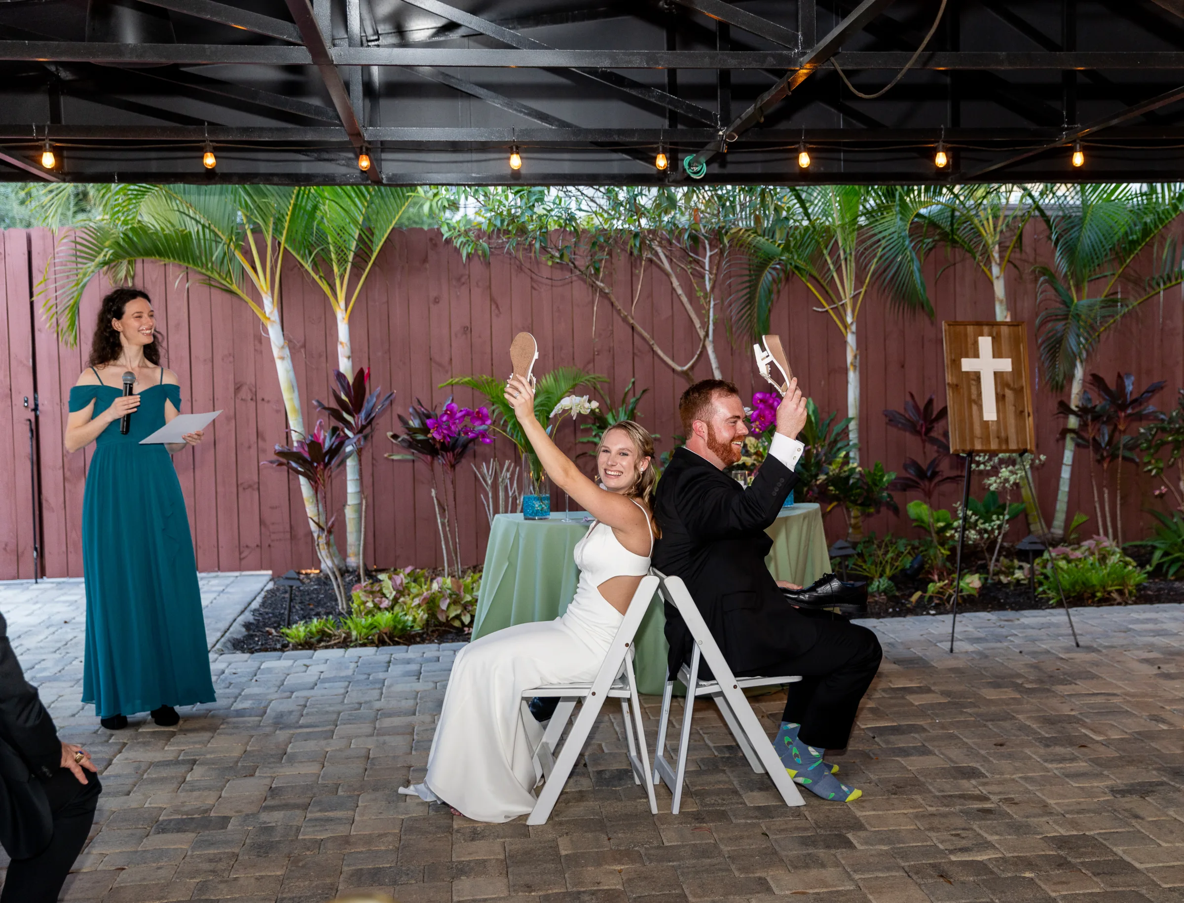 Wedding Shoe Game at Celebration Gardens Orlando 1434