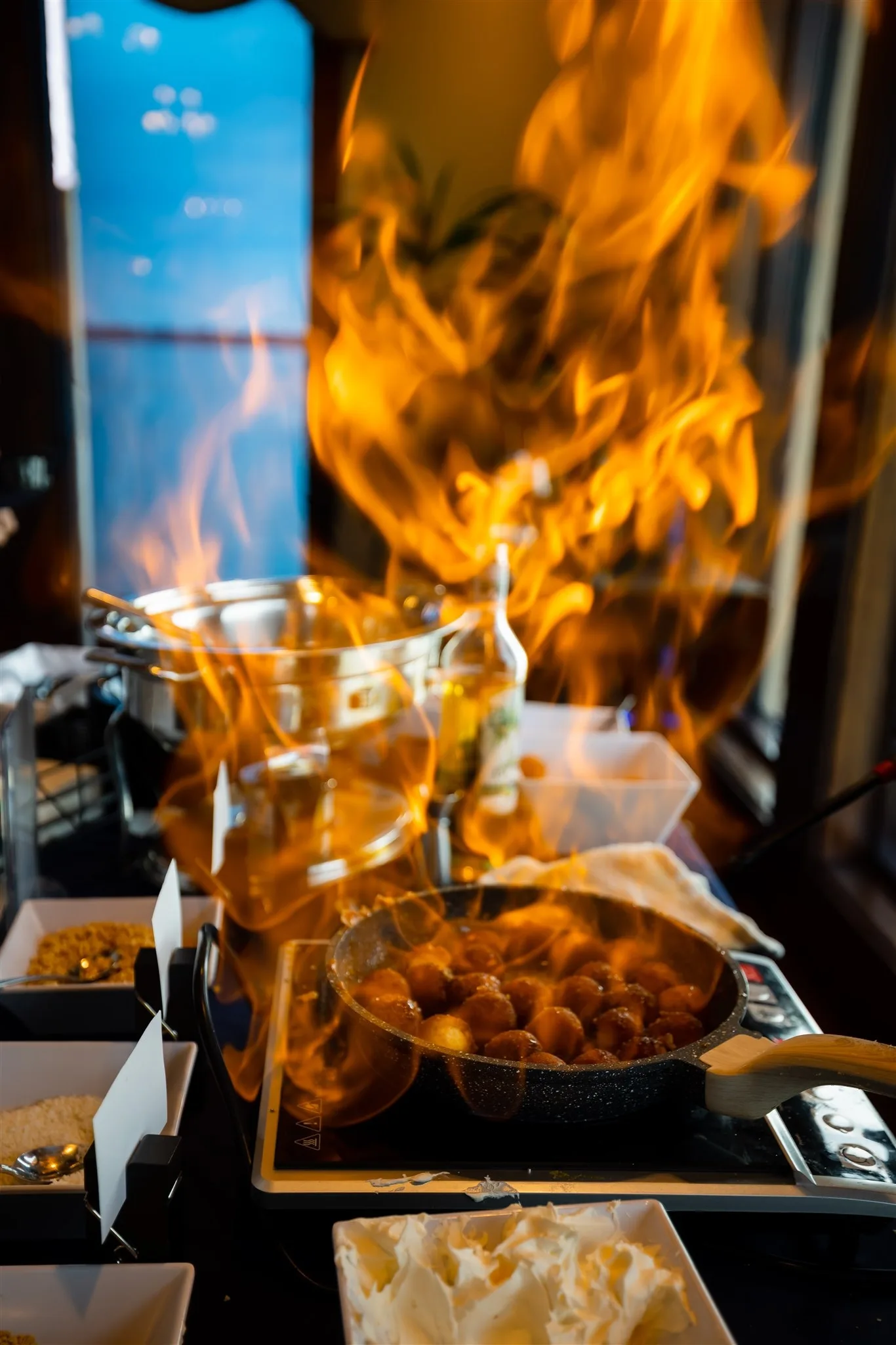 Flaming Donuts by John Michael Events an Orlando Wedding Caterer