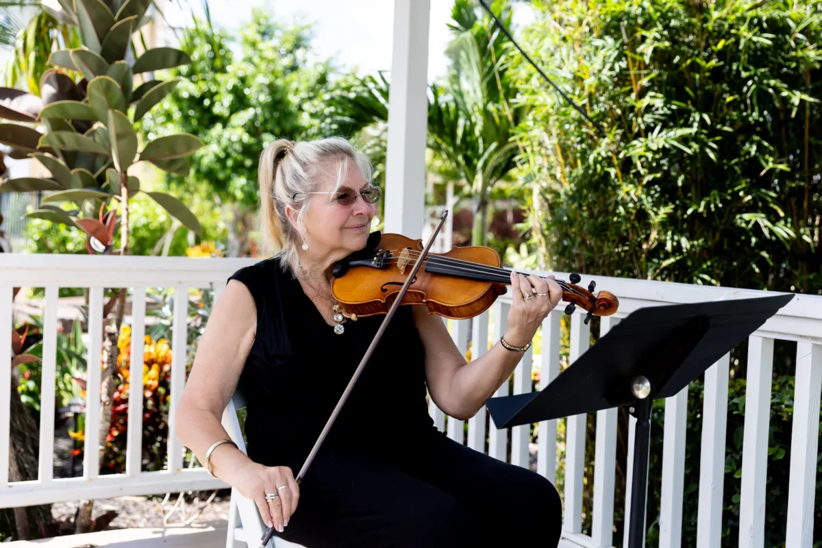 Live Wedding Ceremony Music at Celebration Gardens a Botanical Garden Wedding Venue
