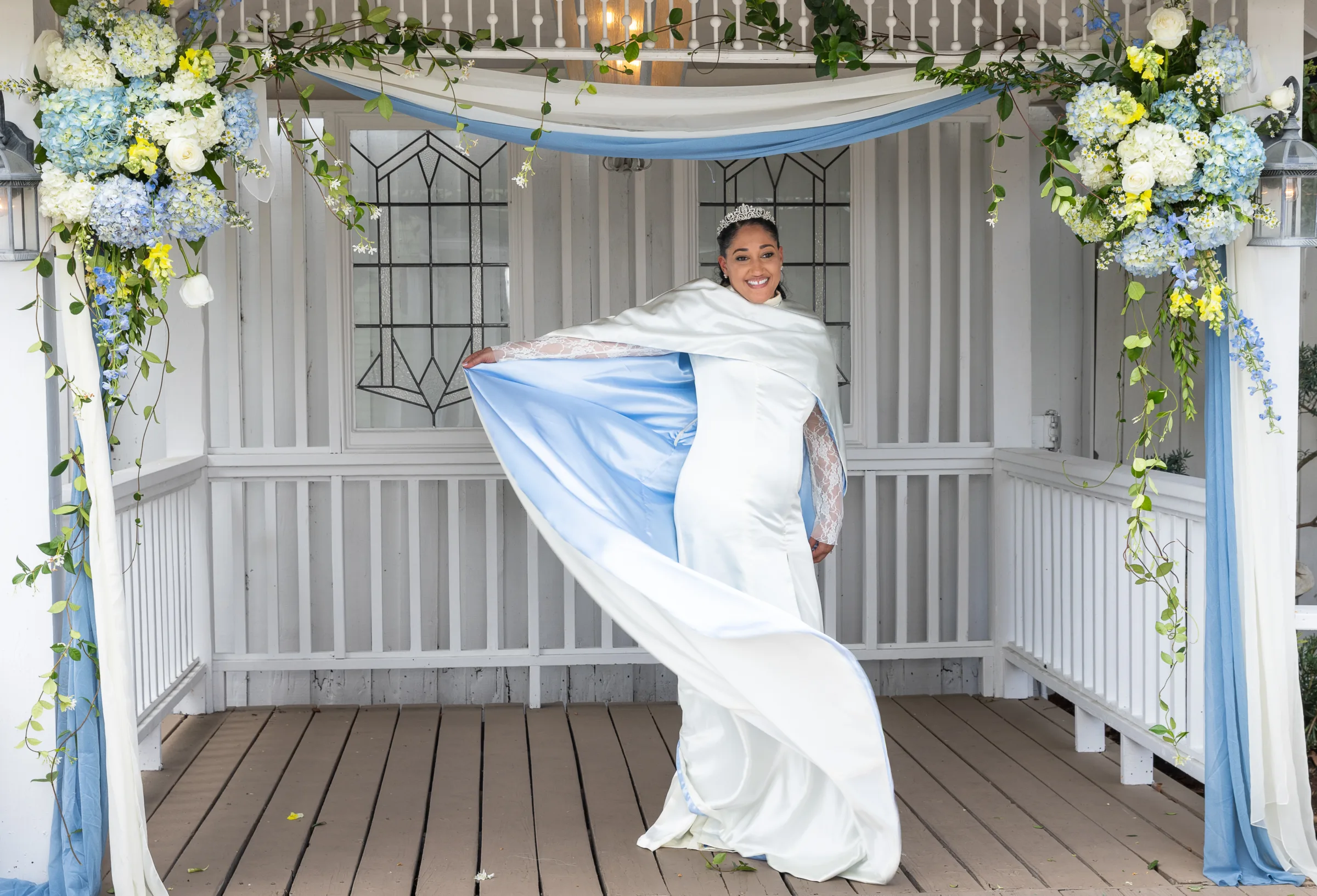 Bride Spring Wedding Day Look 1408 - A Charming Spring Wedding with an Extra Special Surprise Bride Spring Wedding Day Look 1408