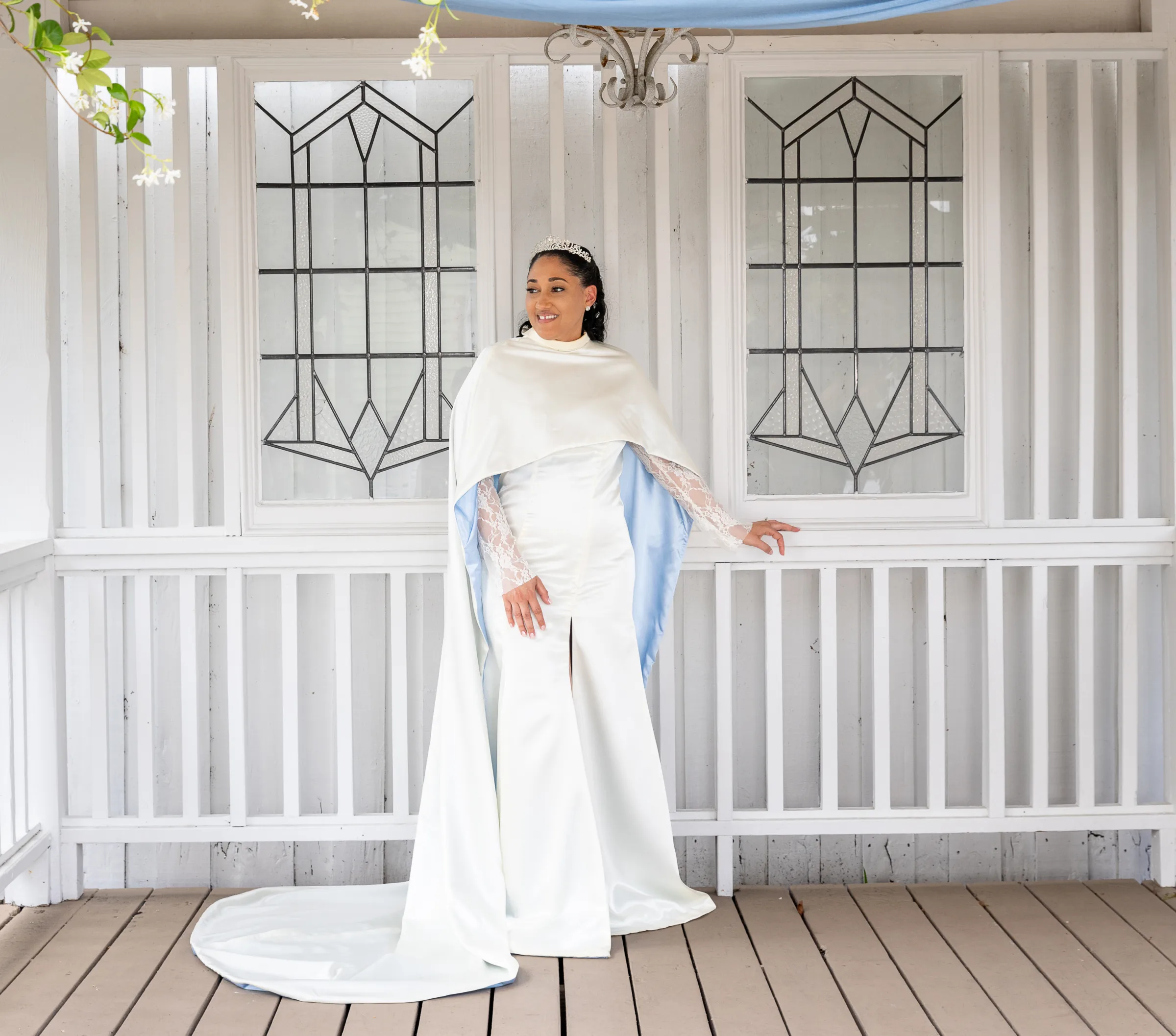 Bride Spring Wedding Day Look 1411 - A Charming Spring Wedding with an Extra Special Surprise Bride Spring Wedding Day Look 1411