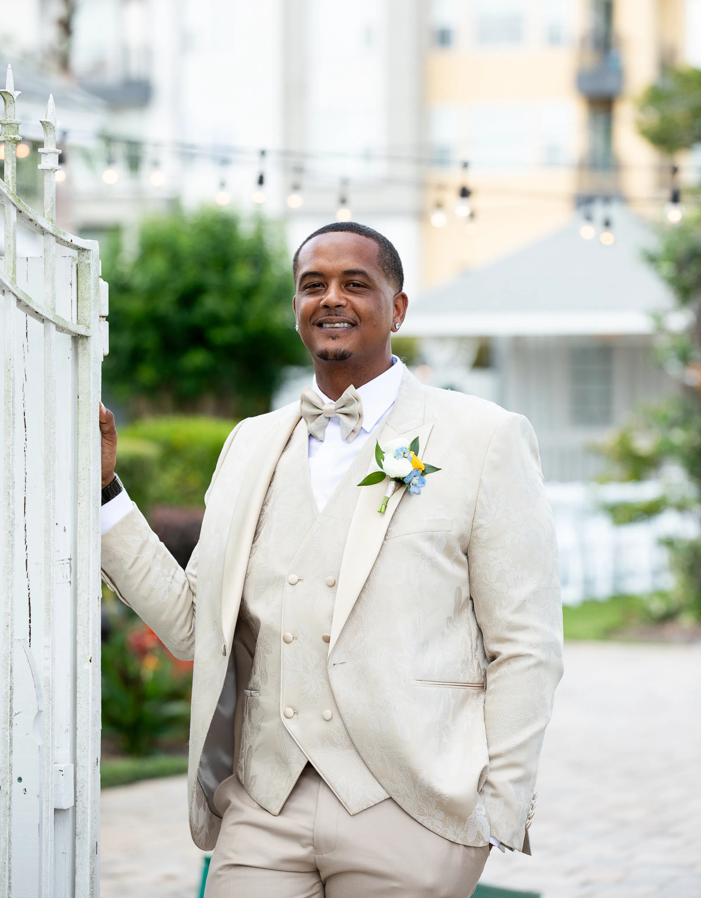 Groom Spring Wedding Day Look 1148 - A Charming Spring Wedding with an Extra Special Surprise Groom Spring Wedding Day Look 1148