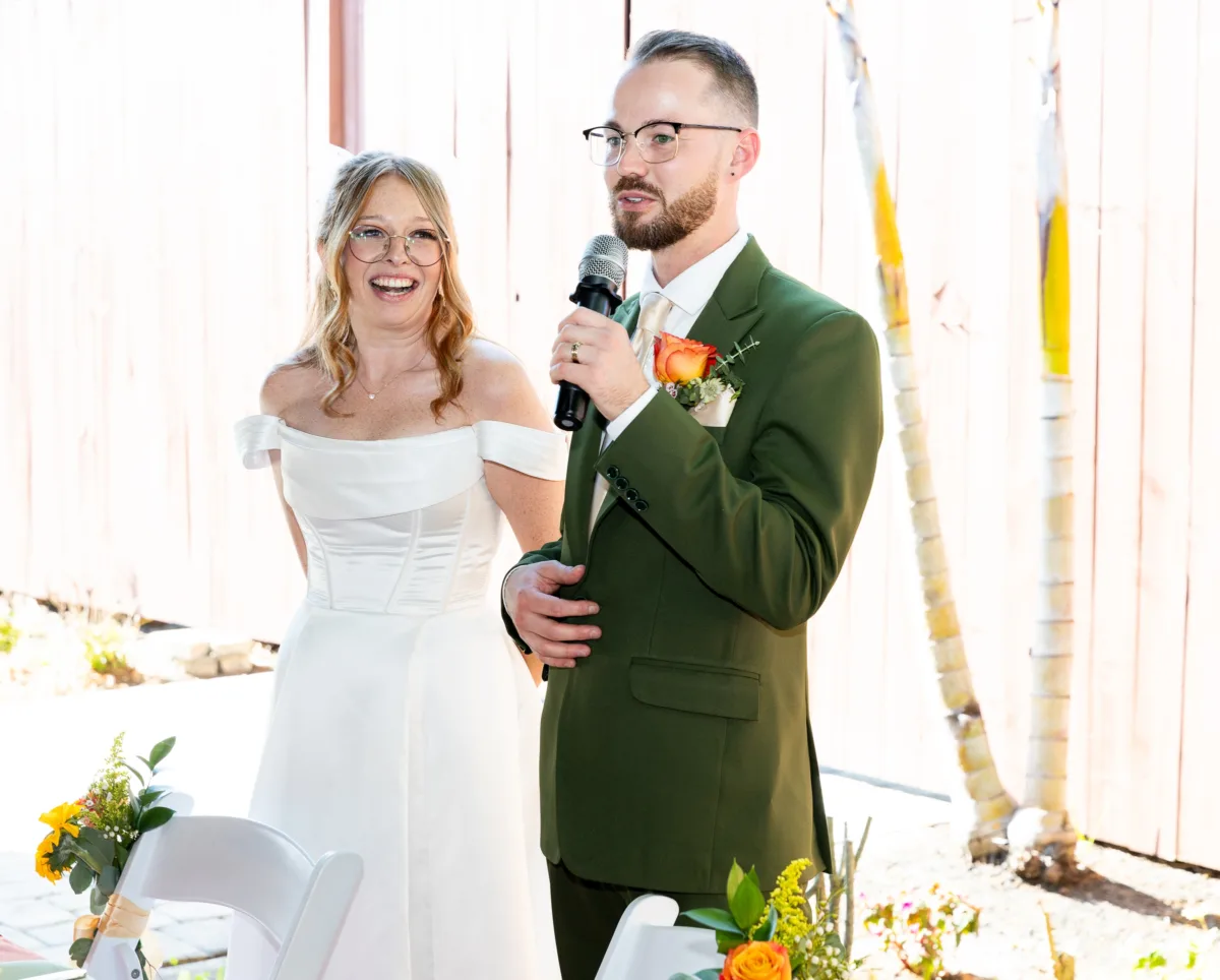 Newlyweds Speech At Celebration Gardens Orlando 1 - Often Overlooked Wedding Details You Don’t Want to Miss Newlyweds Speech At Celebration Gardens Orlando 1