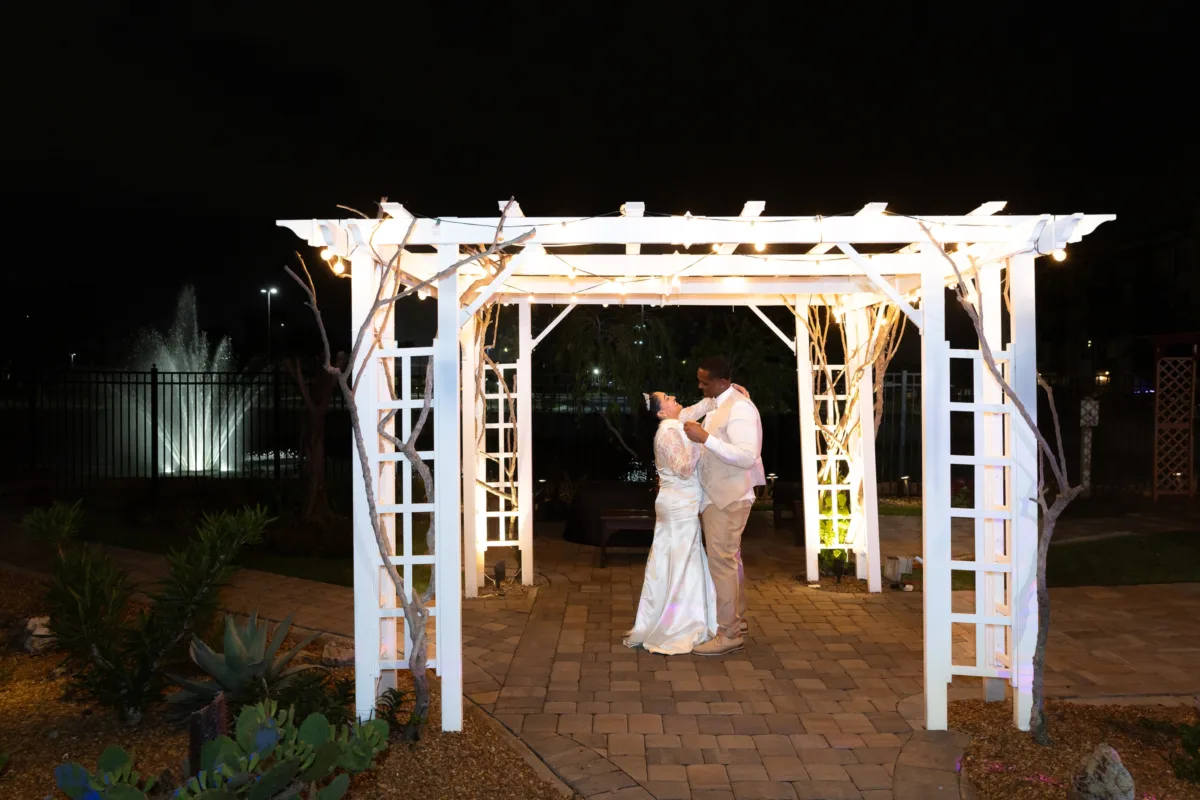 Night Portraits at Celebration Gardens Orlando 2465 - A Charming Spring Wedding with an Extra Special Surprise Night Portraits at Celebration Gardens Orlando 2465
