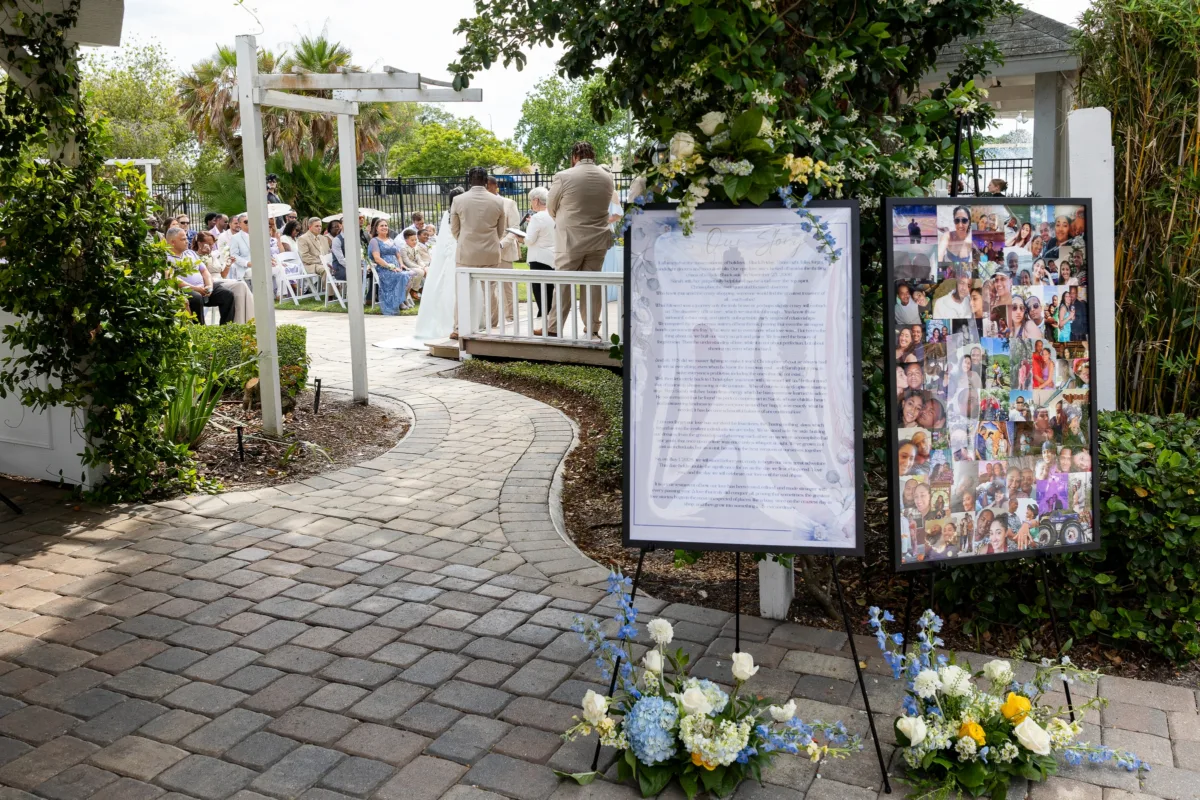 Spring Wedding Ceremony at Celebration Gardens in Orlando 1634 - A Charming Spring Wedding with an Extra Special Surprise Spring Wedding Ceremony at Celebration Gardens in Orlando 1634