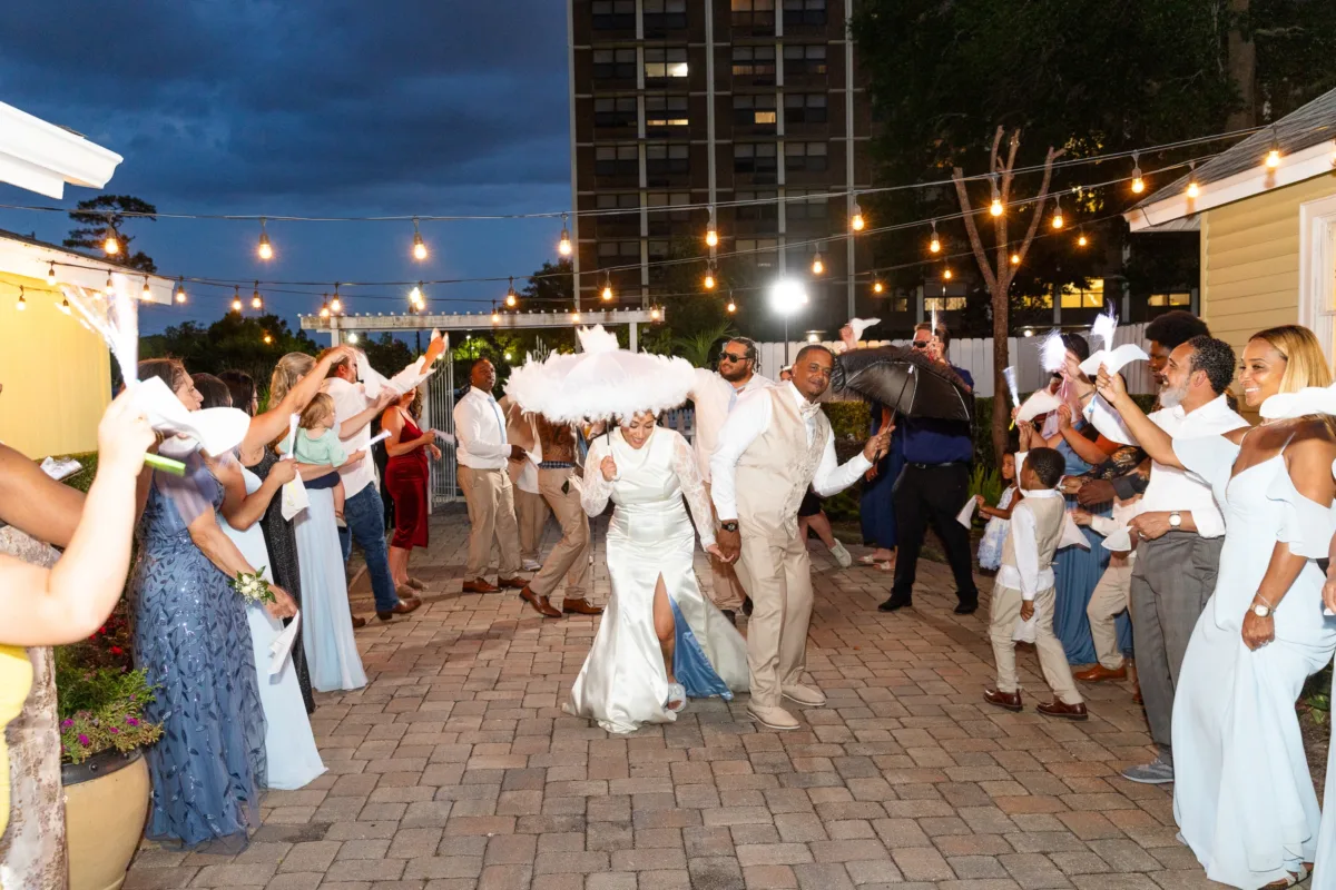 Wedding Second Line at Celebration Gardens Orlando 2297 - A Charming Spring Wedding with an Extra Special Surprise Wedding Second Line at Celebration Gardens Orlando 2297