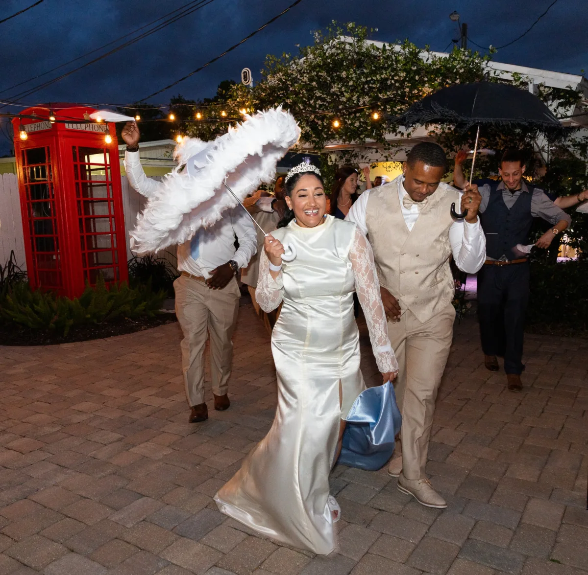 Wedding Second Line at Celebration Gardens Orlando 2322 - A Charming Spring Wedding with an Extra Special Surprise Wedding Second Line at Celebration Gardens Orlando 2322